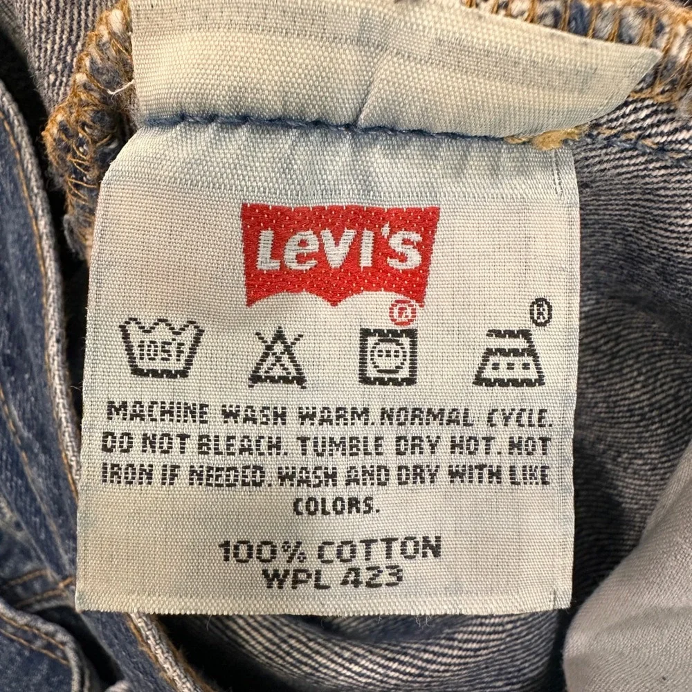 Levi's 501 Straight Leg Jeans Mens 34x34 Medium Wash Button Fly | Heritage Denim